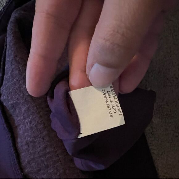 Eva franco purple metallic wrap style skirt 8 - Picture 9 of 9